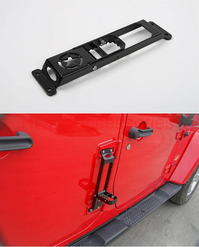 Однотонные стальные 2 цвета дверные ступени комплект дверных петель педаль для