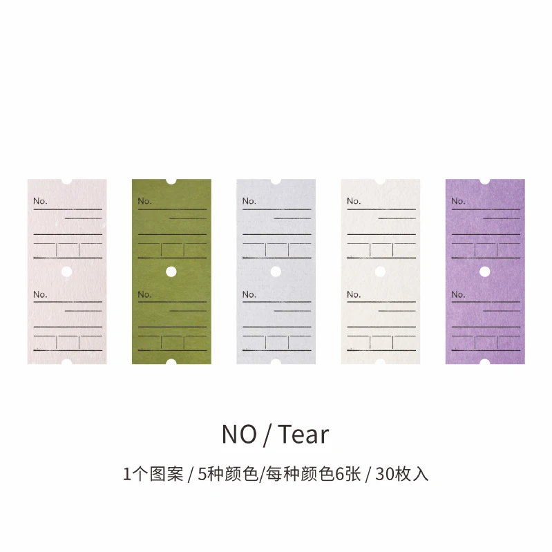 Tear 1 компл./лот бумага из блакнота для бумаги для заметок на клейкой основе под старину по продаже билетов серии Бумага дневник в стиле Скрапбукинг наклейки для офиса и школы канцелярские блокнот - Цвет: Tear