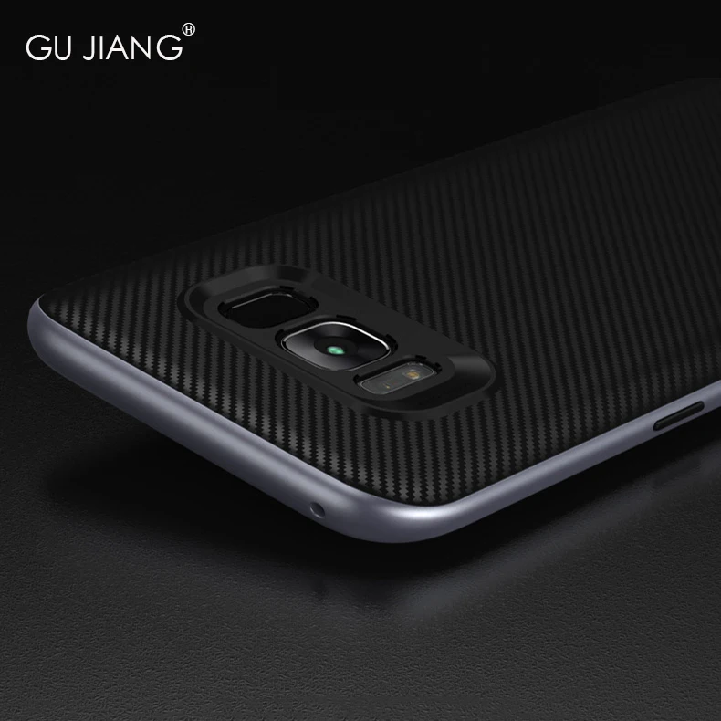 Роскошный двухслойный чехол с текстурой для Samsung Galaxy S8 PLUS силиконовый защитный