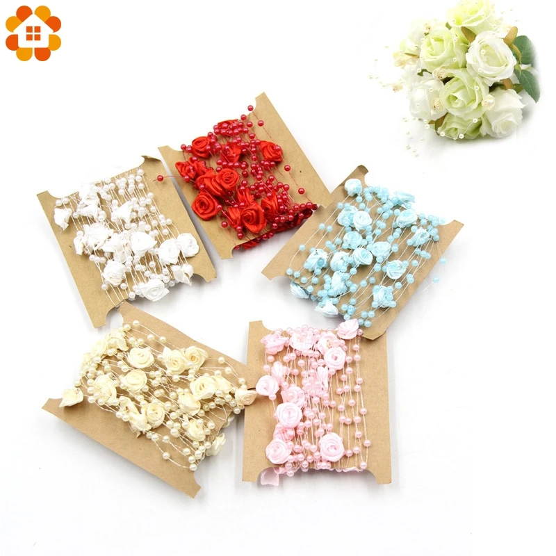 Рыболовная леска 5 м/лот искусственный жемчуг с цветочными бусинами