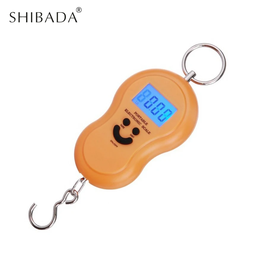 SHIBADA 50 кг дома Портативный Мини Масштаб пок ЖК-дисплей-Дисплей молния весы