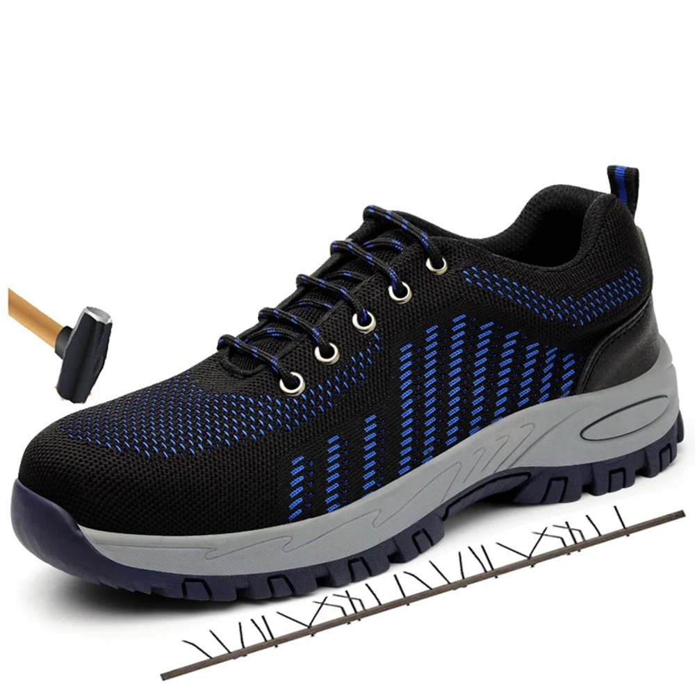 2019 Для мужчин новые летние Обувь с дышащей сеткой Сталь носок Защитная