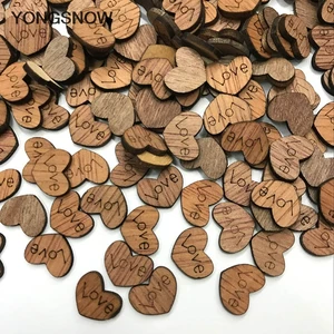 Свадебное Украшение Мини деревенское Дерево Деревянный любовный стол в форме сердца разброс украшения для самодельного изготовления аксессуары для вечеринок