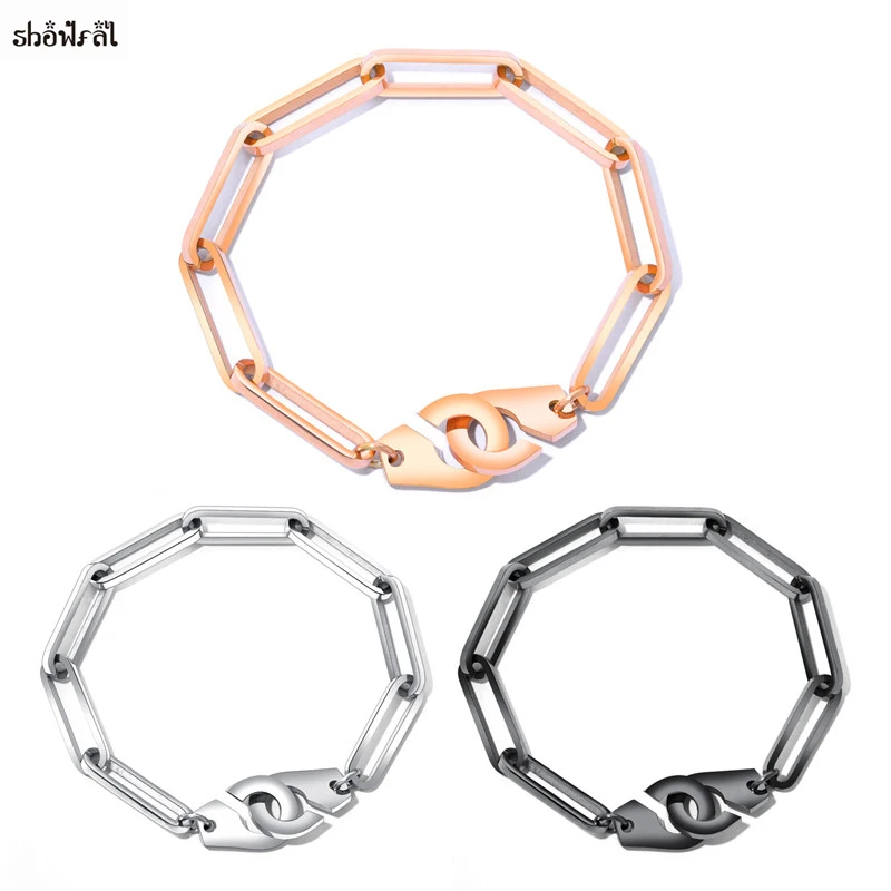 Простой браслет пары Браслеты Персонализированные Любители Металл Наручники