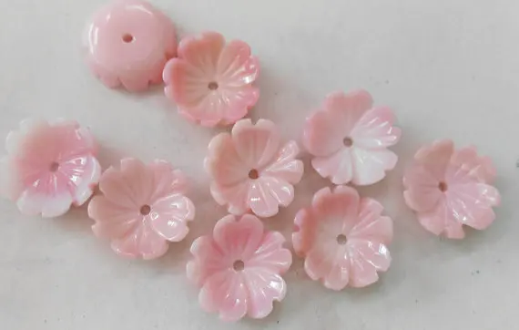 Неподлинная розовая ракушка AA + жемчужная роза цветок флуорическая чашка корона