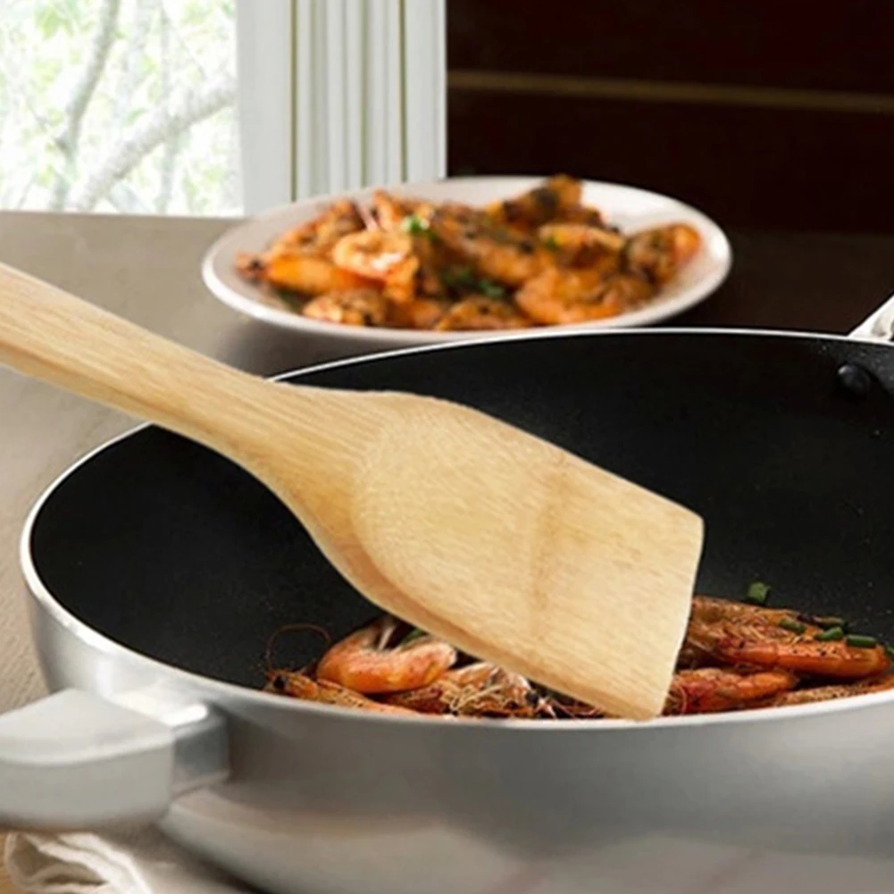 6 шт./компл. бамбуковые кухонные инструменты ложки металлическая кулинарная