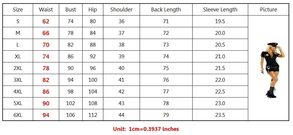 

5pcs/Set Sexy Black Police Costume Ladies Policewoman Role-Playing Game Uniform Policewoman Costume Halloween Costume