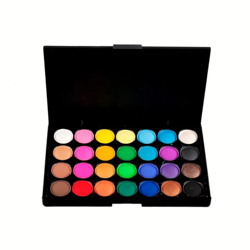 POPFEEL тени для век Make Up Pallete, 28 цветов, матовые тени для век, большая палитра, мерцающий пигмент для глаз, косметика, блестящие стойкие тени для век