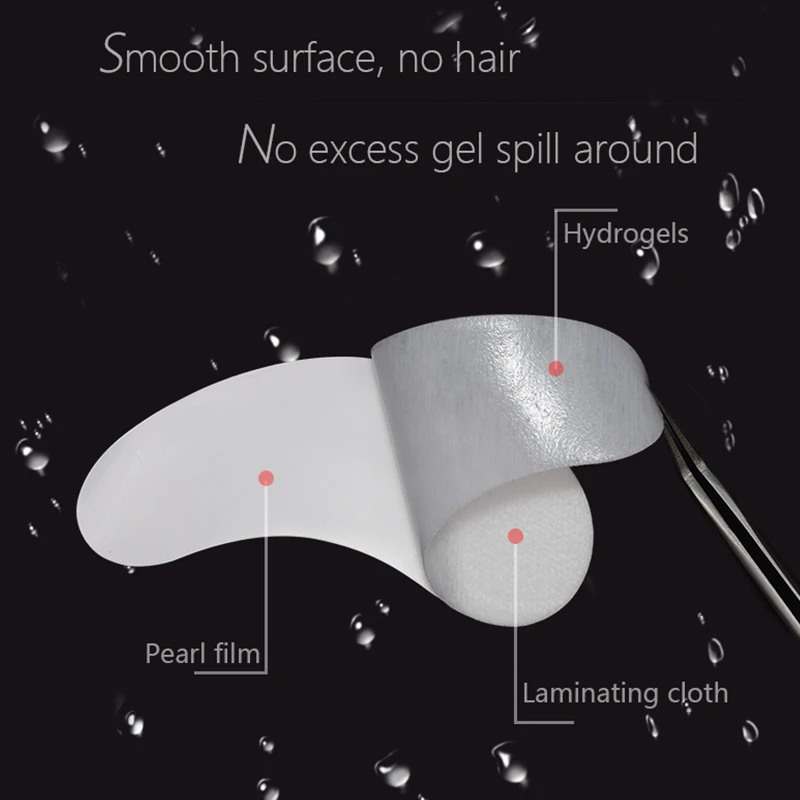 50 / 100 пар гидрогелевые накладки для глаз маска гладкие тонкие ресницы