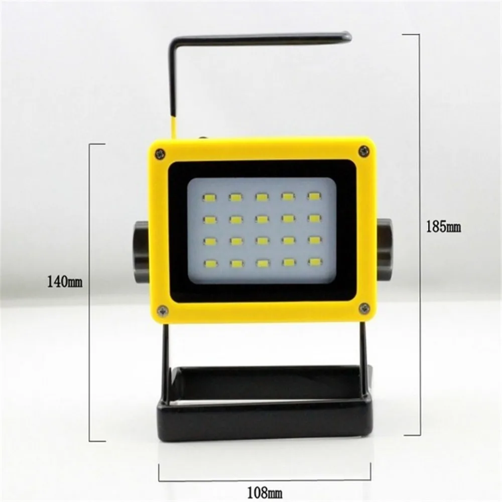 Светодиодный точечный светильник 20 * SMD фонарь для поиска с аккумулятором 18650