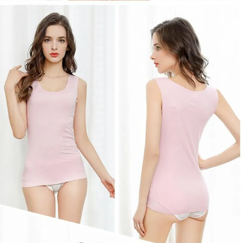 Summer Cool Tank Top Women Fitness Modal Soft Vest No Trace Cutting Bustier Tops Sexy Debardeur Female Base Shirt 4xl Black Tees