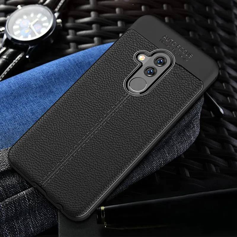 Для huawei mate 20 Lite чехол mate 20 Lite чехол Мягкий ТПУ бампер кожаный текстурный силиконовый Прочный чехол для huawei mate 20 Lite