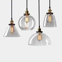 vintage pendant lights retro glass hanglamp industrial pendant lamp kitchen dinning room lighting luminaire fixture indoor light