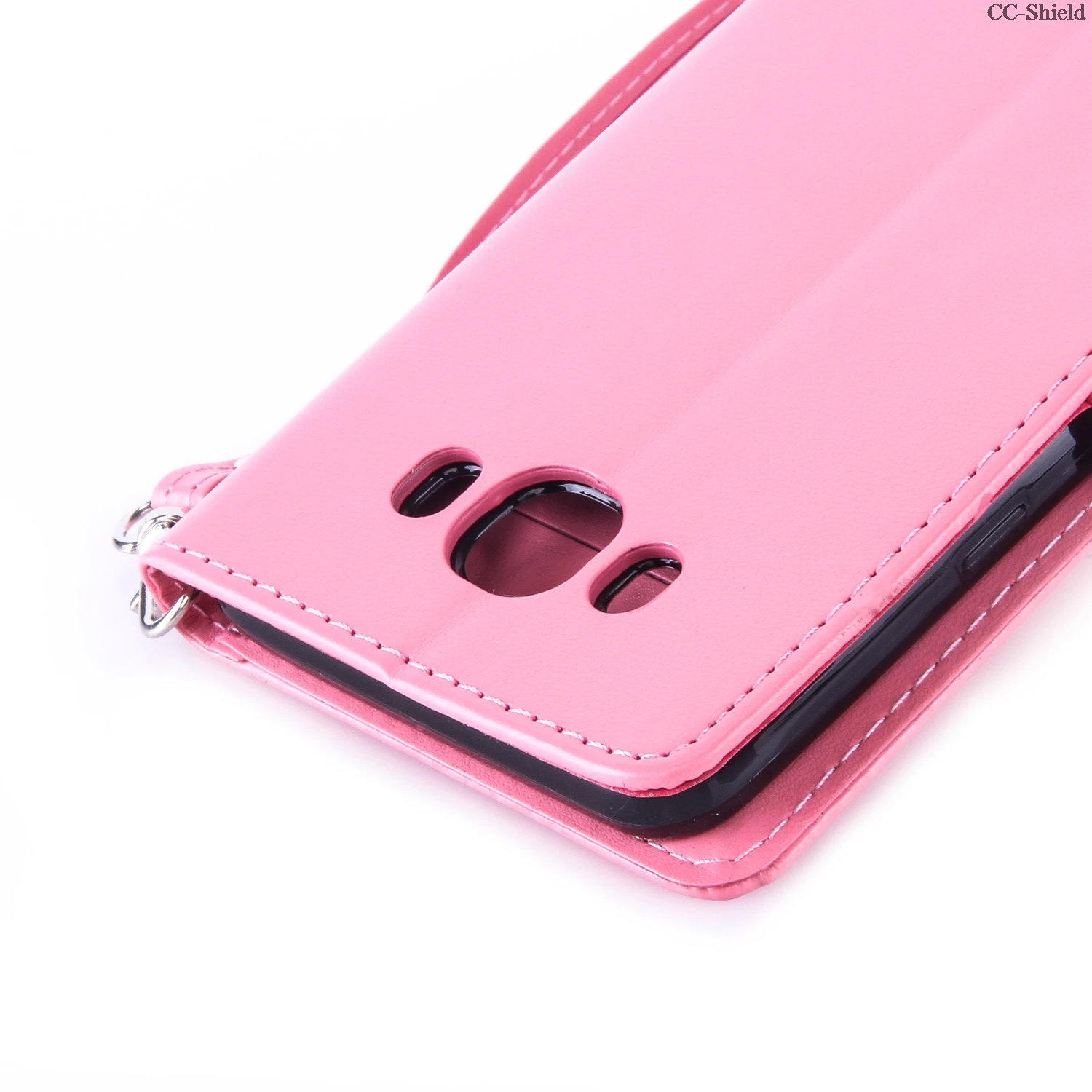 Флип-чехол для samsung Galaxy J7 J 7 J710F SM-J710F J710FN/DS SM-J710FN/DS J710FN SM-J710FN кожаный чехол для телефона с бабочкой