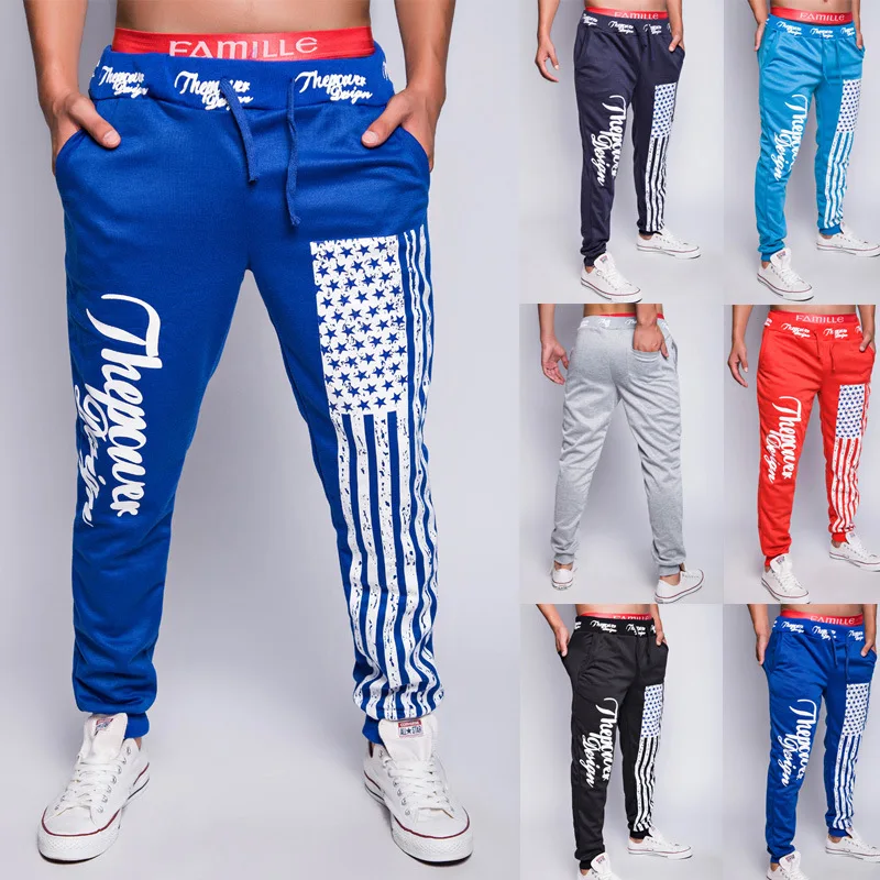 Шаровары новая мода 2016 повседневная одежда брюки с заниженной мотней мужские