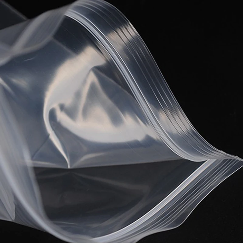 100 шт. Пластик замка застежка молнии Ziplock мешки прозрачная упаковка для хранения