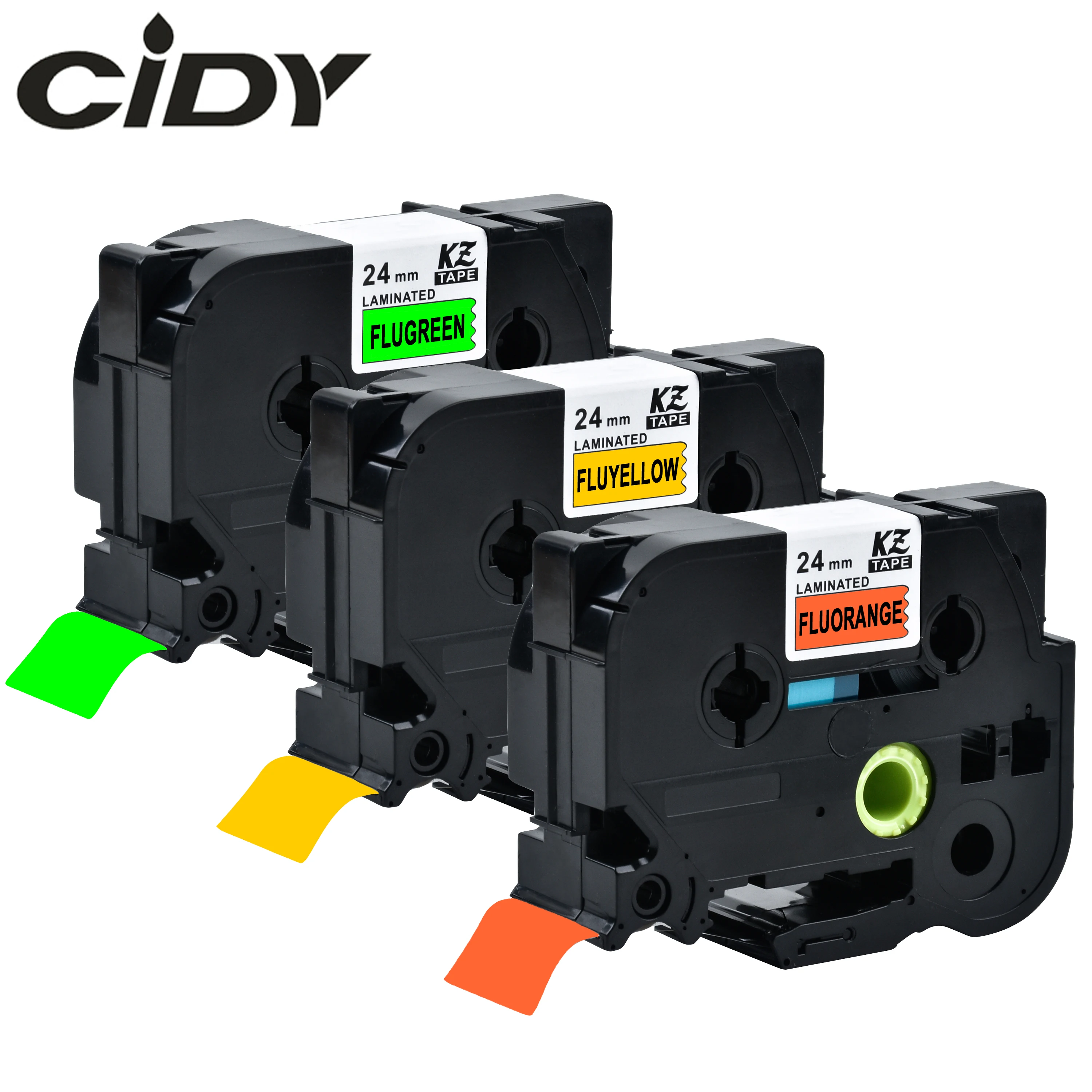 CIDY 24 мм Смешанные флуоресцентные цветные ламинированные совместимые