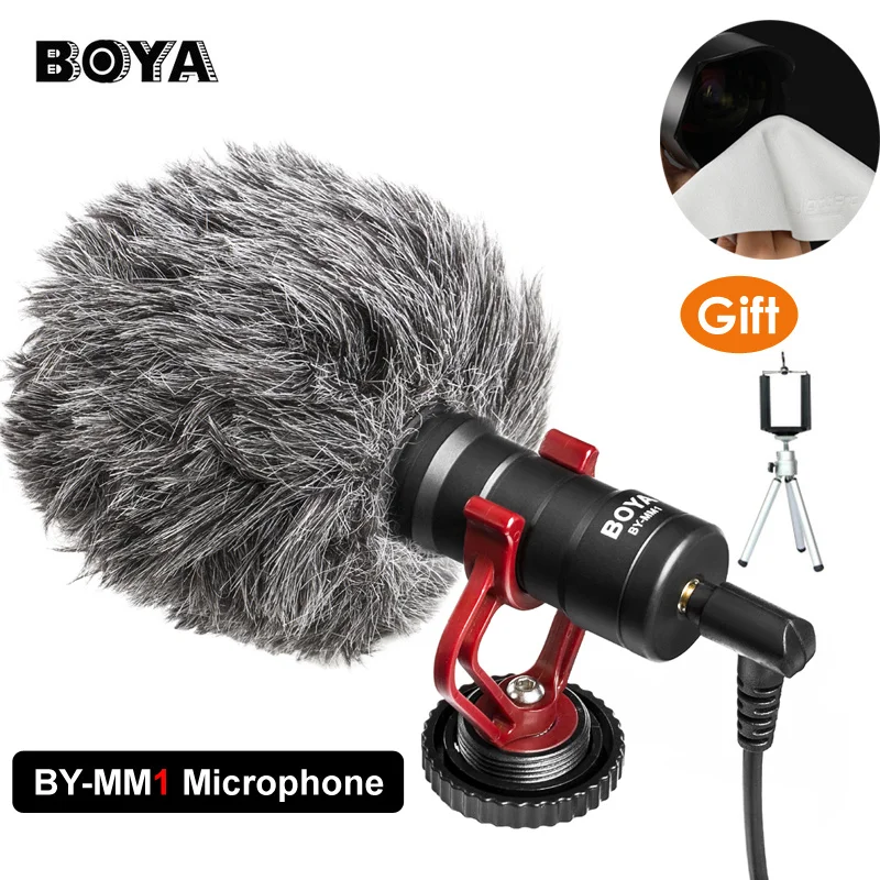 BOYA BY-MM1 микрофон для видеозаписи Compact VS Rode VideoMicro On-camera recording Mic iPhone X 8 7 huawei Nikon Canon DSLR |