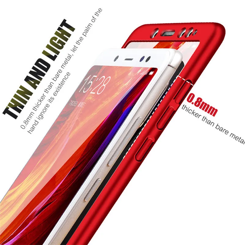 Чехол 360 градусов для Xiaomi Redmi Note 5 5A 6A Plus 6 Pro 4 4X 4A чехол Mi 8 SE 6X A2 5X A1 Бесплатные