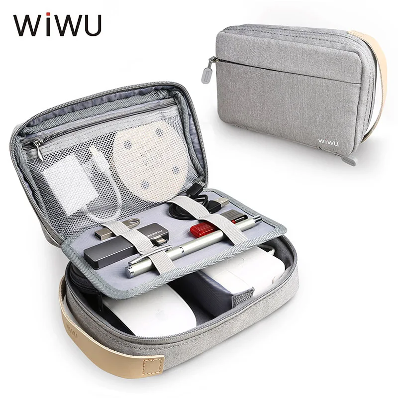 WIWU портативная дорожная сумка для хранения usb кабель зарядное устройство
