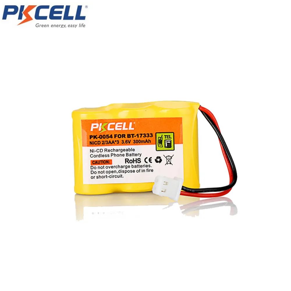 

3pcs cordless phone battery PK-0054 3.6V NICD 2/3AAA*3 300MAH BT-17333,KX-T3640 pkcell
