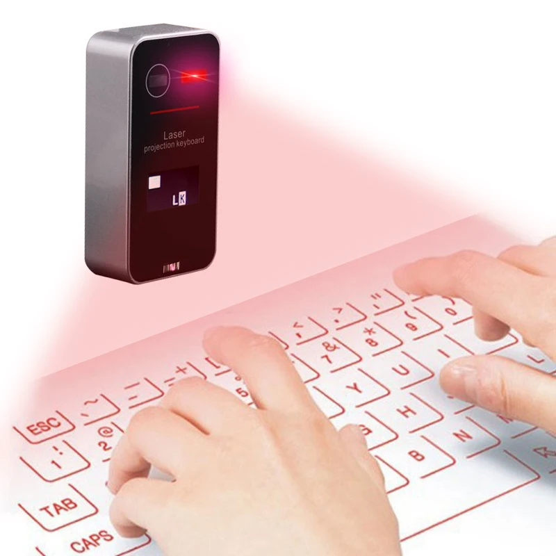 Bluetooth лазерная проекционная клавиатура виртуальная для смартфона компьютеров