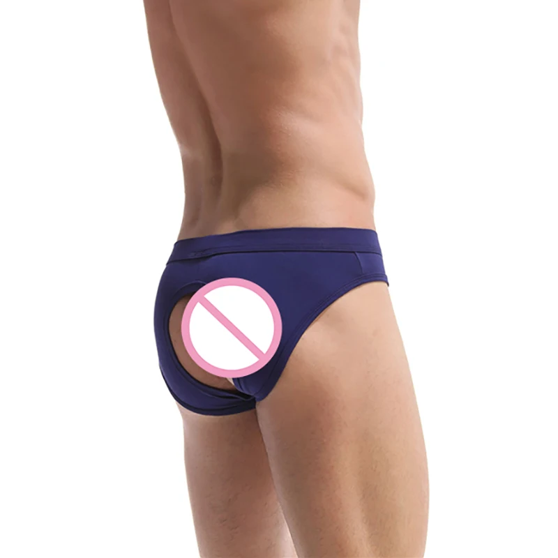 Новые мужские сексуальные бикини трусы Мужское нижнее белье открытые мягкие