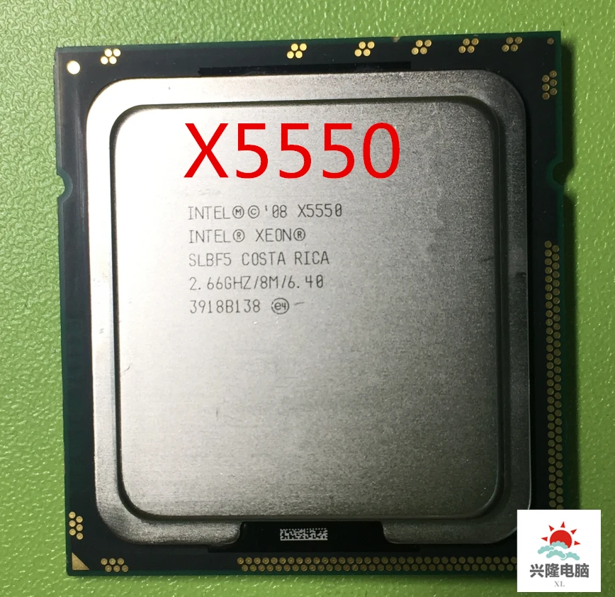 Процессор Intel Xeon X5550 2 66 ГГц LGA1366 8 потоков кэш L3 Мб четыре ядра разные детали 100%