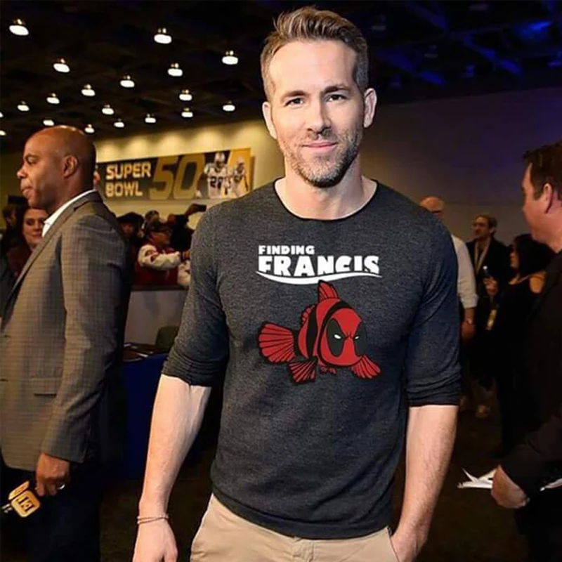 Xuanyutee Deadpool Finding Francis Новая модная футболка Homme с 3D принтом хлопковая Повседневная