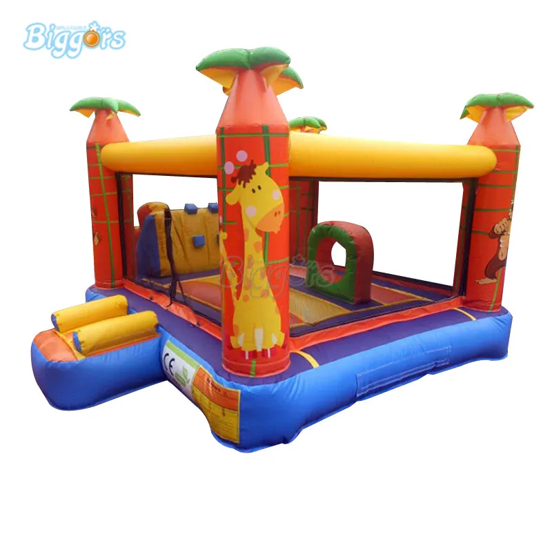 

Hot selling Inflatable bouncy castle bounce house with climbing slide