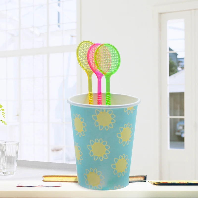 50 шт. Теннисная ракетка Коктейльная соломинка для помешивания размешиватели