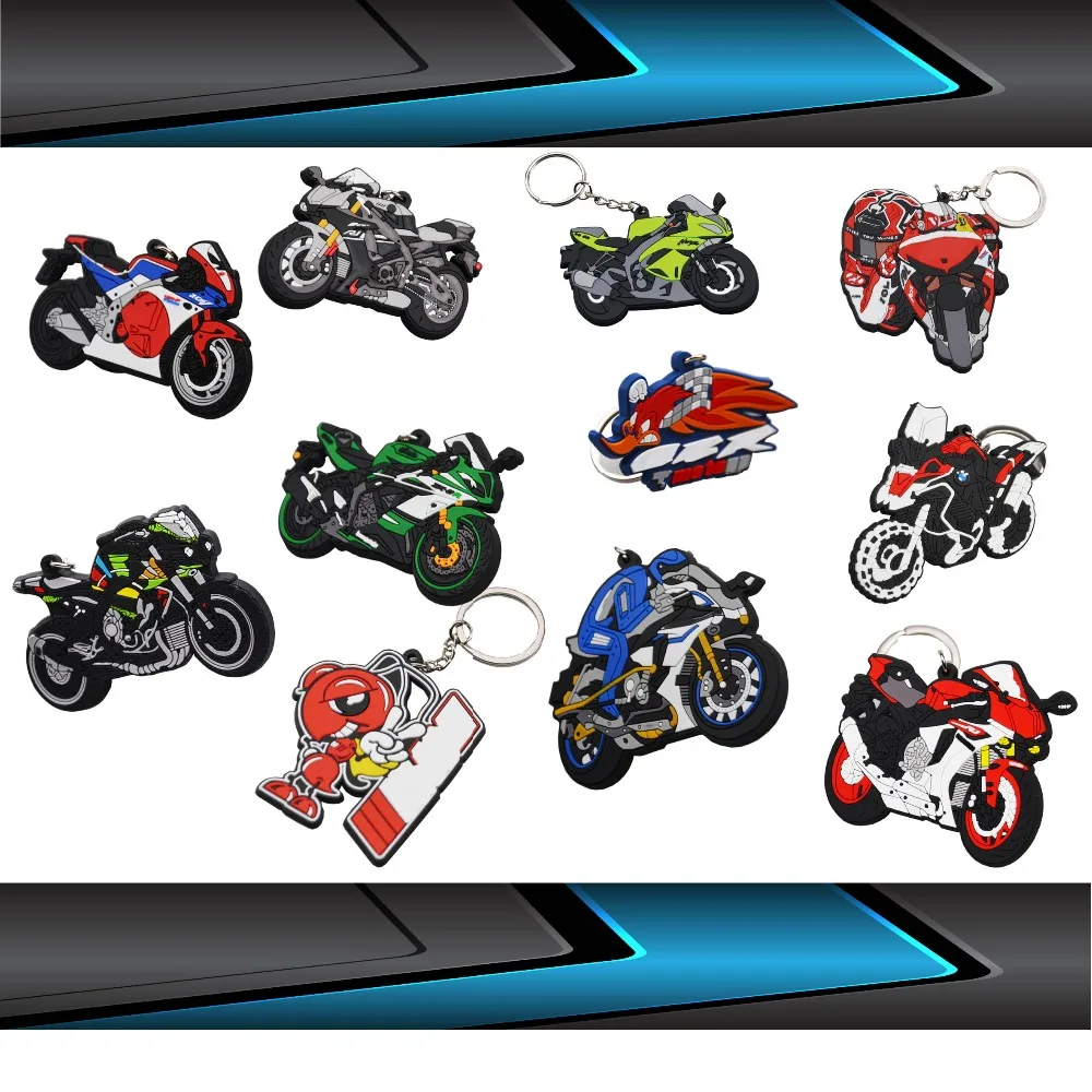 Recrist модель мотоцикла Мягкий Каучуковый брелок аксессуары для мотоциклов