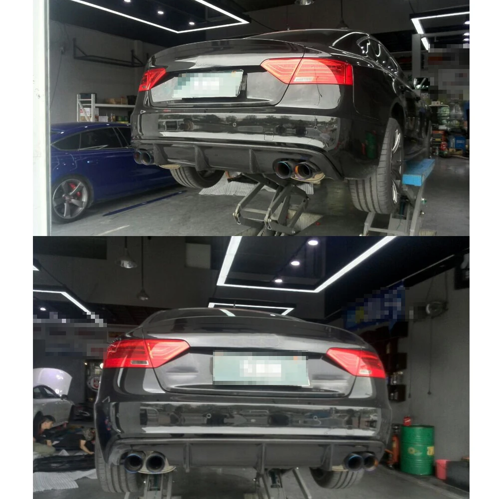 Диффузор для заднего бампера из углеродного волокна спойлер Audi A5 Sline S5 2 Door 4 2012 2016