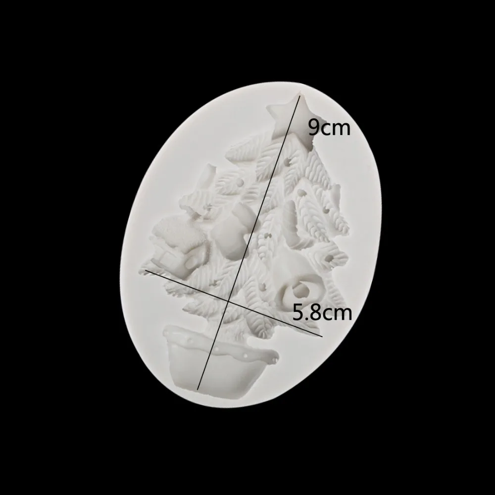 Форма для рождественской елки DIY силиконовая форма жидкого мыла Фондант