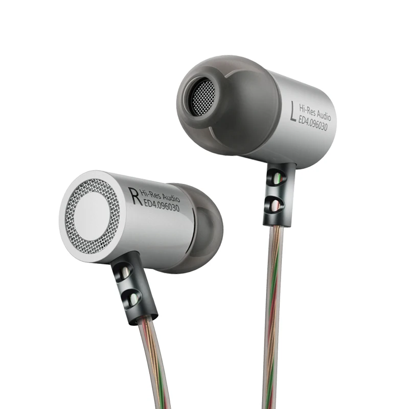 KZ ED4 Металл стерео Наушники с HD Микрофон для телефона HiFi гарнитура бас ухо