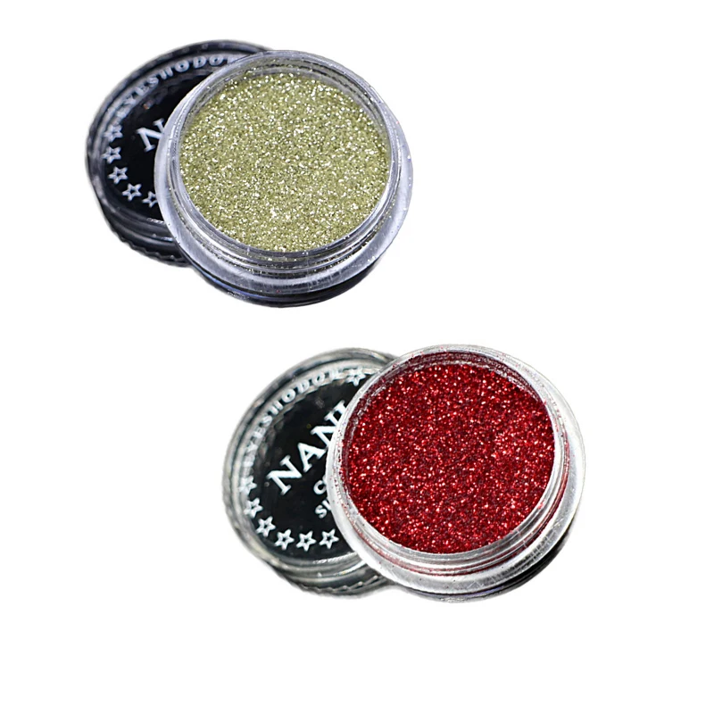2pcs 1set 2/6 шт./компл. косметика для глаз для губ Уход за кожей лица макияж продолжительный блеск порошок монохромным принтом «глаза» для невесты с жемчужинами Порошковые блестки сияющая макияж - Цвет: 2pcs 1set
