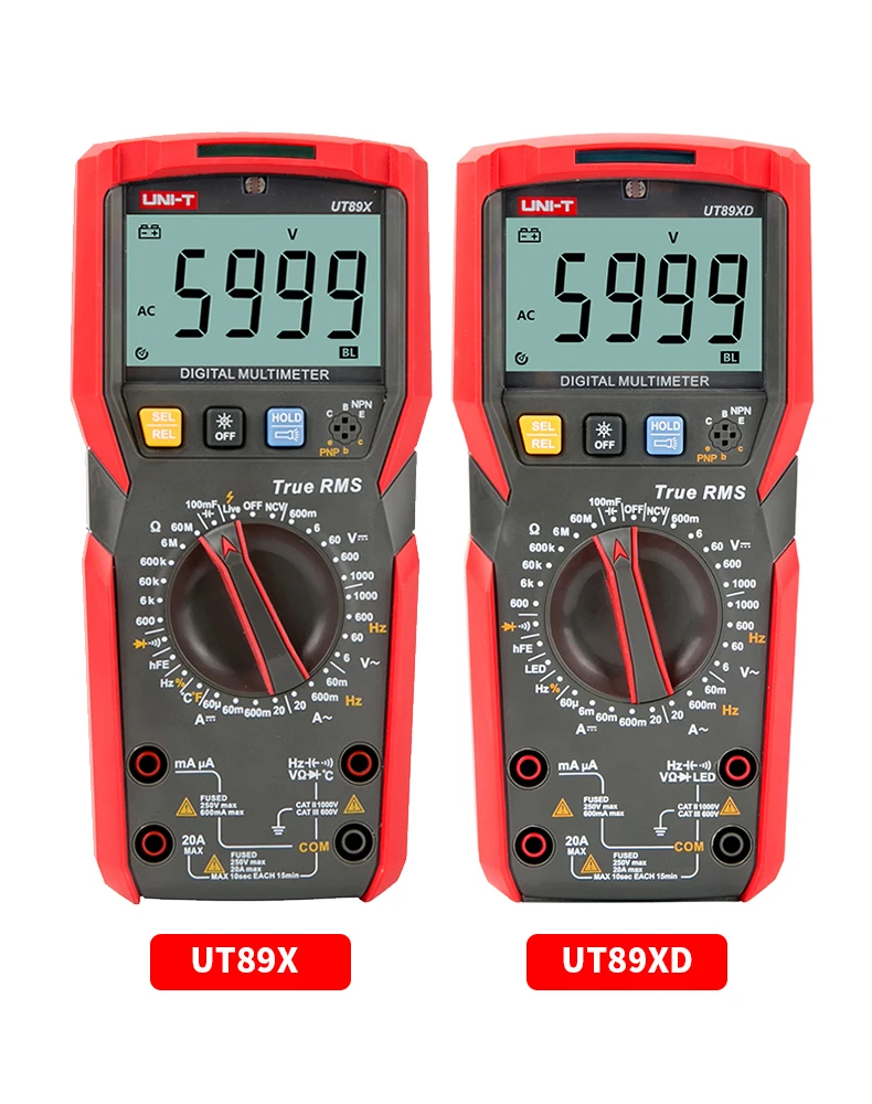 UNI-T UT89X UT89XD True RMS цифровой мультиметр тестер AC DC Вольтметр Амперметр 1000 В 20A Измеритель сопротивления частоты