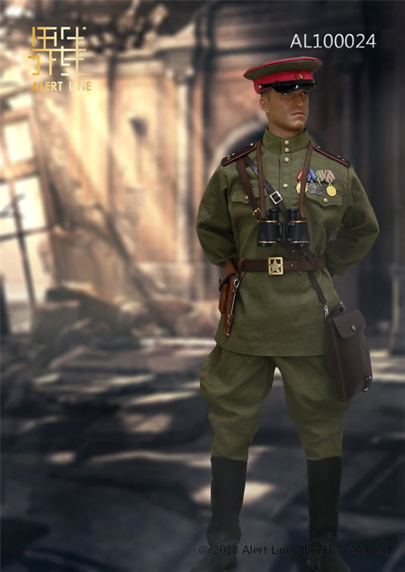 AL100024 1/6 Мужская фигурка солдата, аксессуар WW2 1944, красная армейская пехота, набор для старшего капитана, модель для 12 дюймов, фигурка