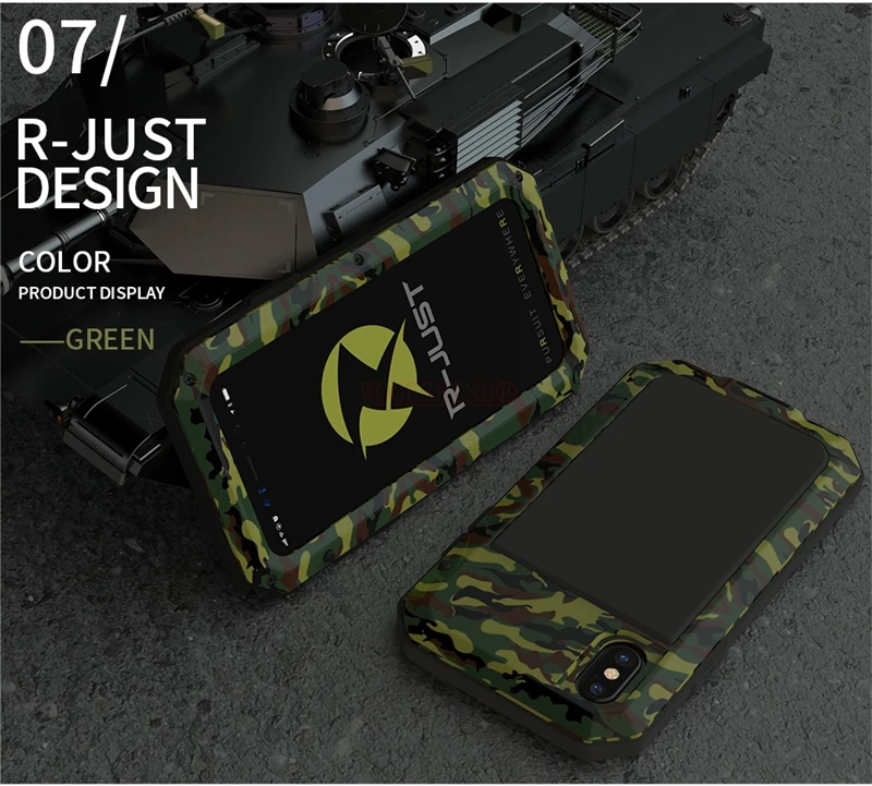 Сверхмощный защитный металлический алюминиевый чехол Doom Armor для iPhone 7 8 Plus 6 6 S X XS MAX XR SE 5 5S противоударный пылезащитный чехол