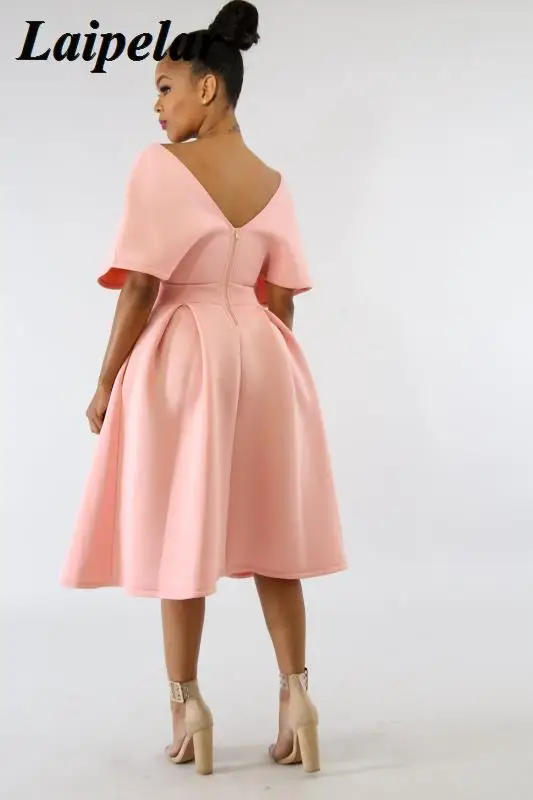 2021 summer dress robe sexy fashion v-neck short-sleeved party Laipelar | Женская одежда