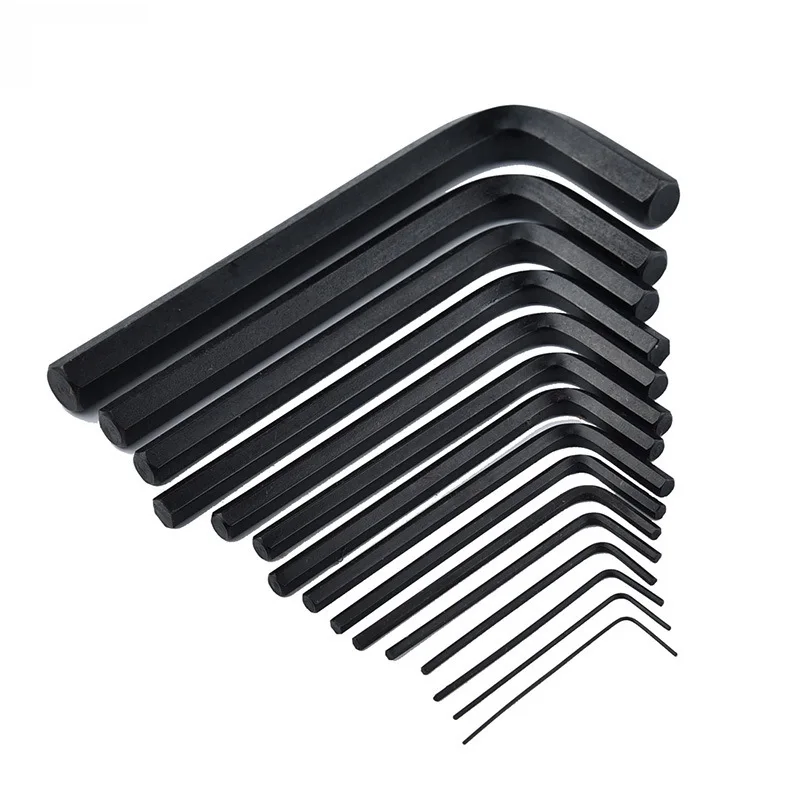High quality 30pcs industrial grade British metric system flat head inner hexagonal socket set wrench L type handwork | Инструменты