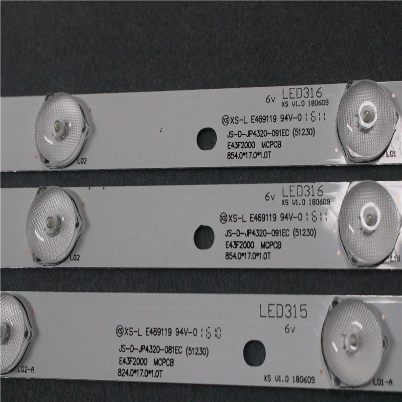 LED backlight strip lamp for AKAI AKTV432 JS-D-JP4320-091EC JS-D-JP4320-081EC E43F2000 D43-F2000 | Компьютеры и офис
