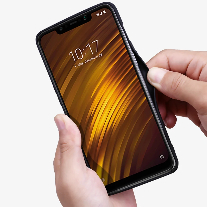 Чехол Pocophone F1 для Xiaomi Pocophone F1 Чехол обложка на заднюю панель из искусственной кожи деловой стиль для Xiaomi Poco f1 чехол красный 5,99"