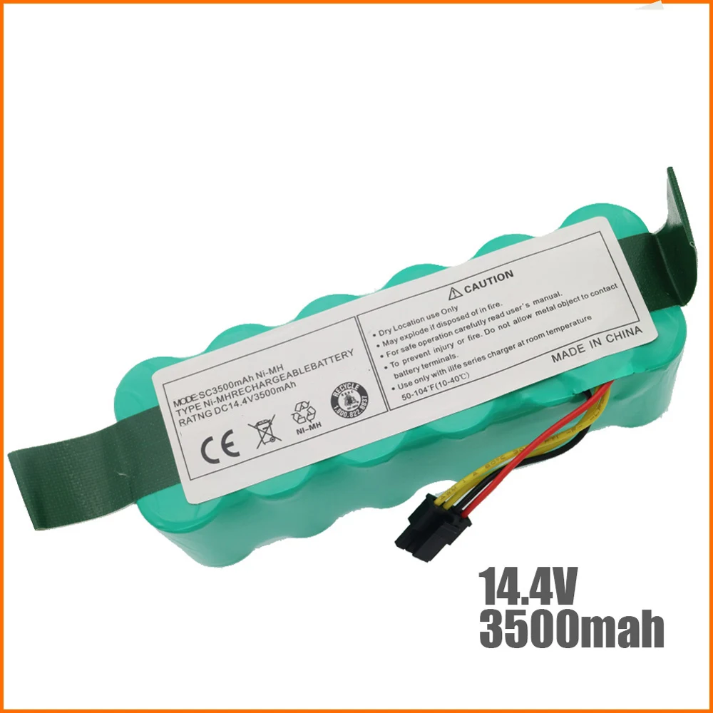 

NI-MH 14.4V 3500mAh for panda X500 X600 High quality Battery for Ecovacs Mirror CR120 Vacuum cleaner Dibea X500 X580 battery 1