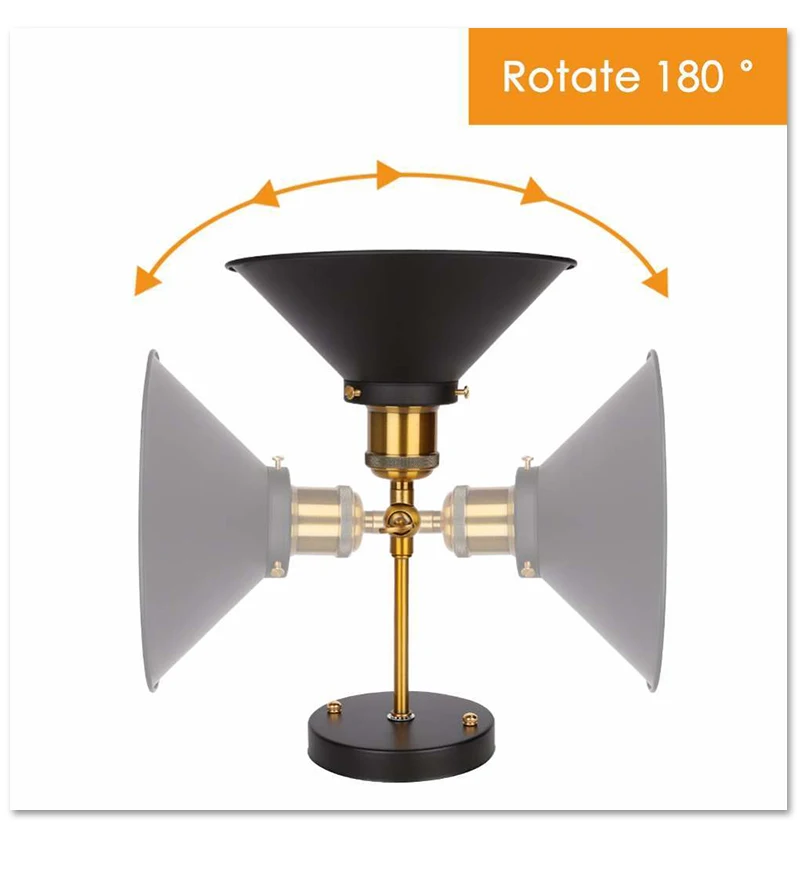 Lampara pared настенный светильник E27 85-265 в wandlamp badroom тщеславие светодиодный настенный светильник винтажная мода бар лампы зеркальный свет домашний декор