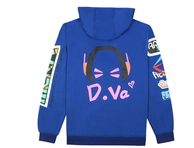 Толстовка с капюшоном D.VA куртки пальто свитшоты для косплея DVA повседневные