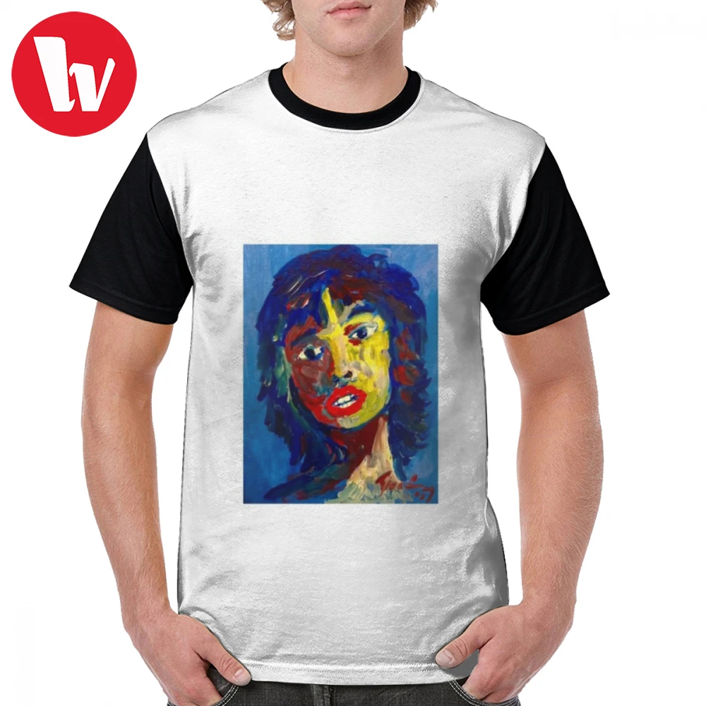 Jagger T Shirt Mick T-Shirt Men Cute Graphic Tee Oversize Fashion 100 Percent Polyester Short Sleeve Tshirt | Мужская одежда
