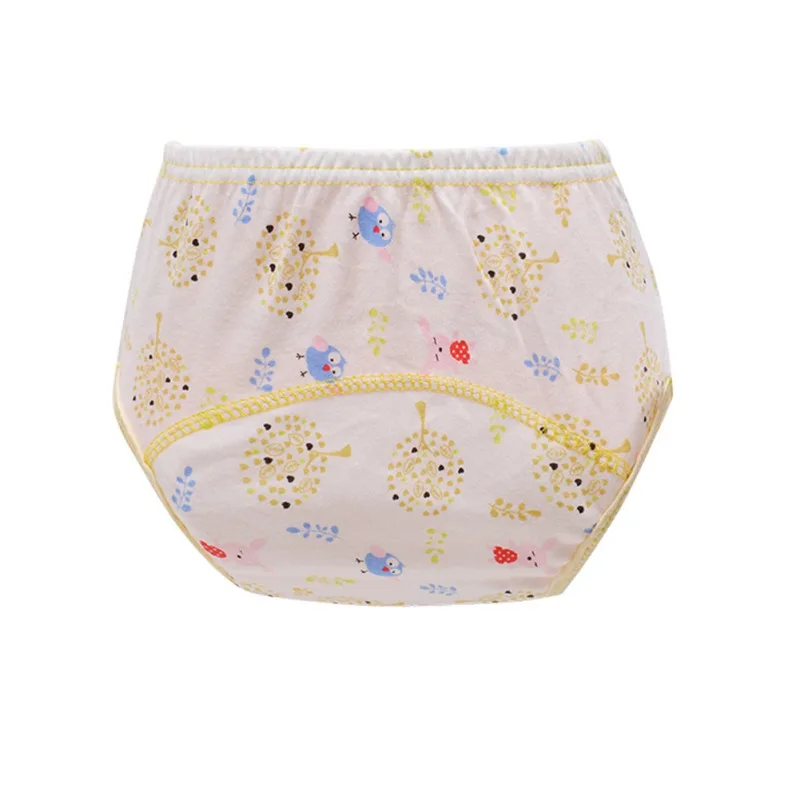D 1Pcs Cute Baby Cotton Training Pants Panties Baby Diapers Reusable Nappies Cloth Diaper Washable Infant Children Underwear Nappy - Цвет: D