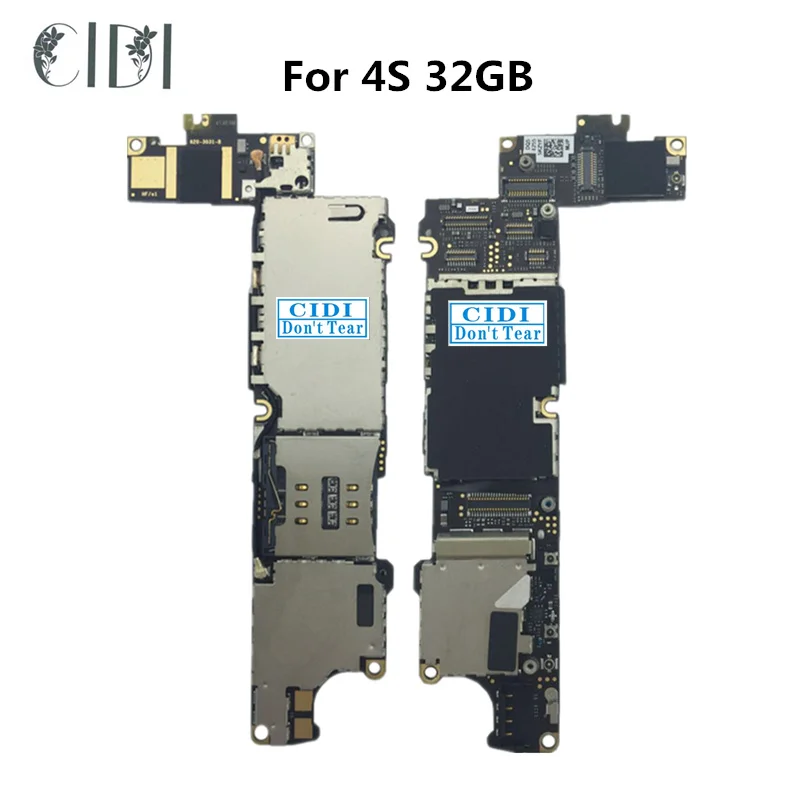 Разблокированная печатная плата CIDI WCDMA для iphone полностью рабочий б/у с системой
