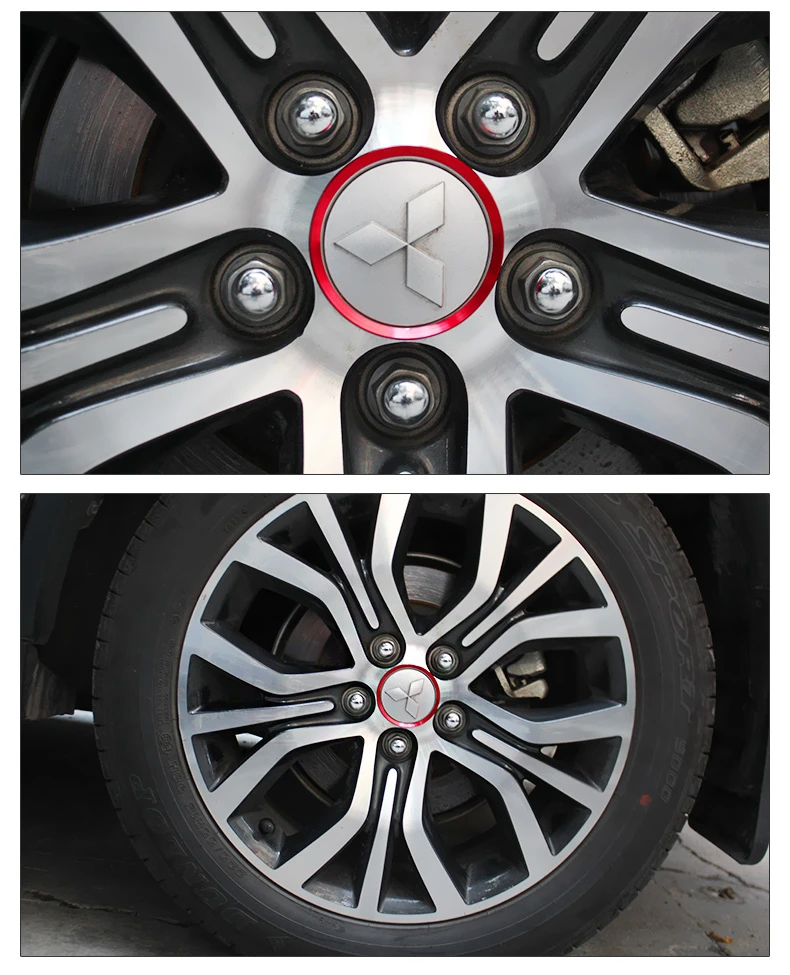 Для Mitsubishi Outlander ASX Pajero Lancer Алюминиевый сплав колеса декоративная для ступицы кольцо центр ступицы крышки украшения колеса автомобиля
